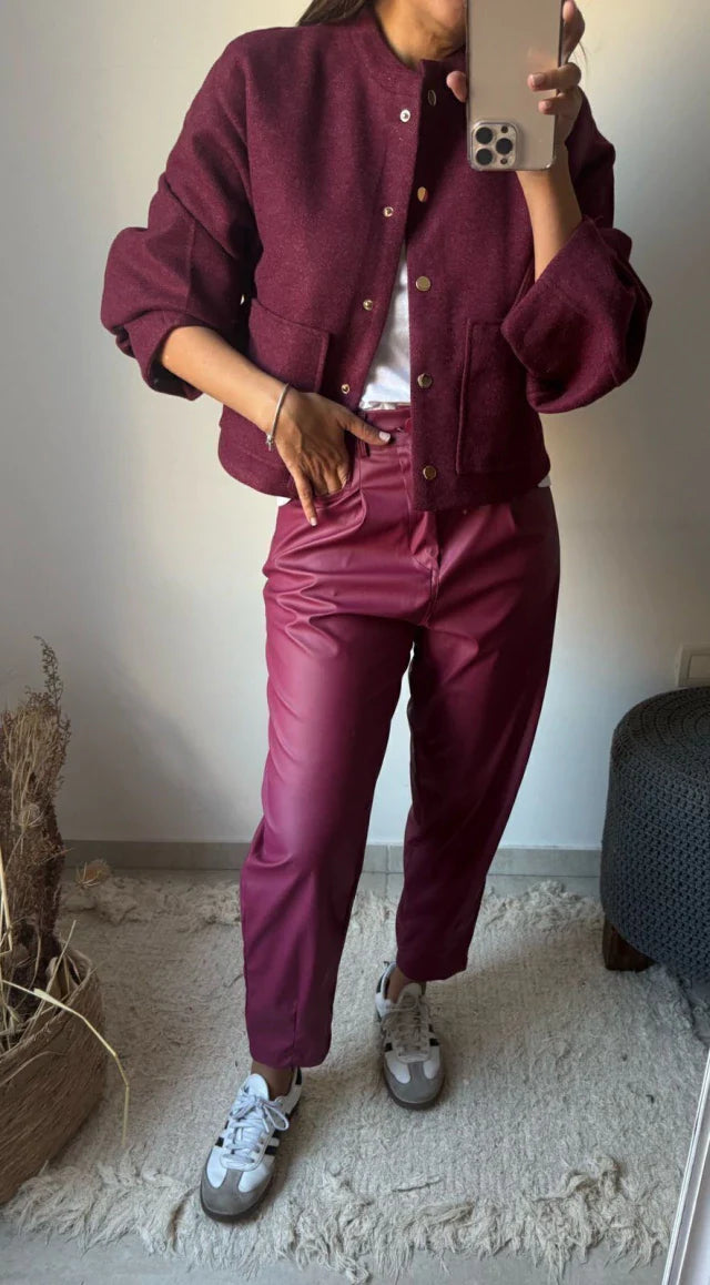 Pantalon Empatia - Malbec