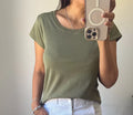 Remera Rada Pima Peruano - Verde Musgo