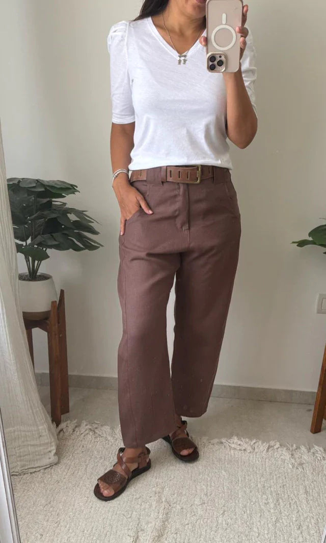 Remera Canela - Blanco