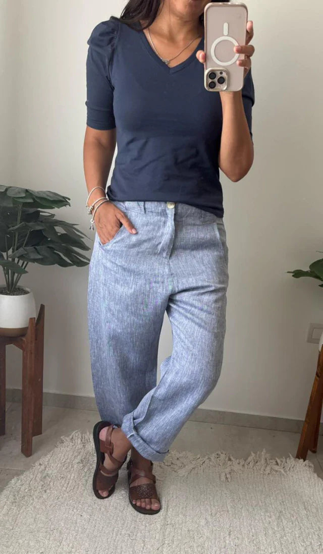 Remera Canela - Azul Marino