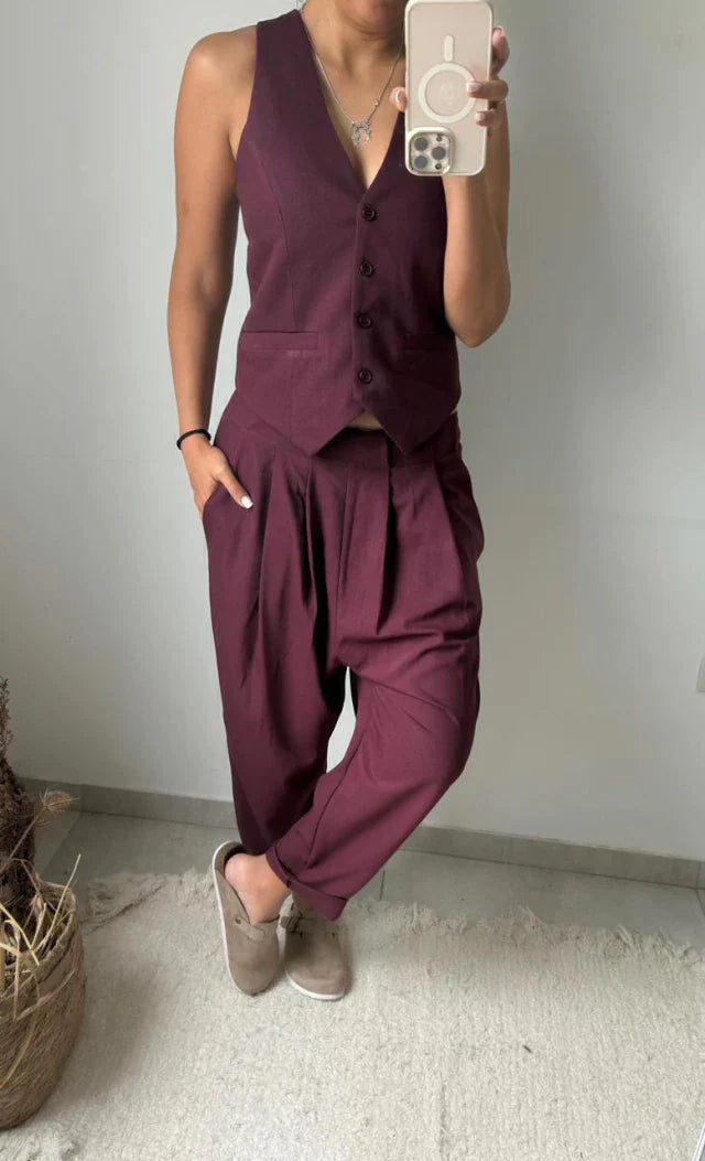 Pantalon Pompano - Burgundy