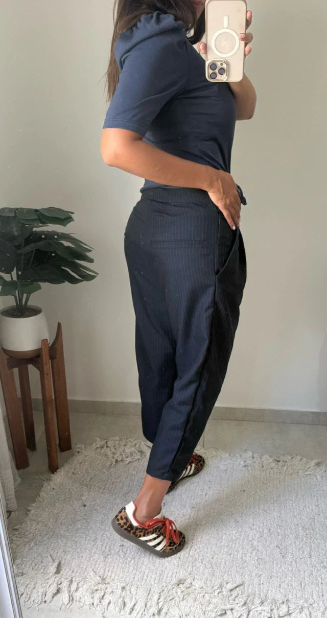 Pantalon Pompano - Azul Dark Rayado