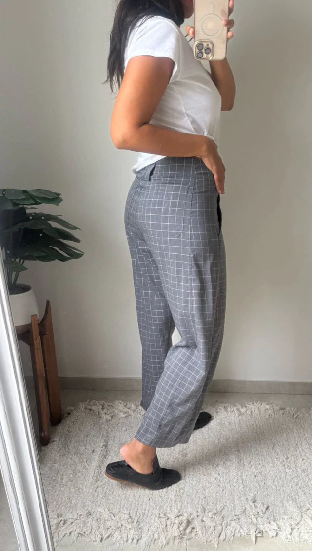 Pantalon Walton - Cuadros Gris