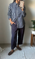 Camisa Smith - Rayada Azul