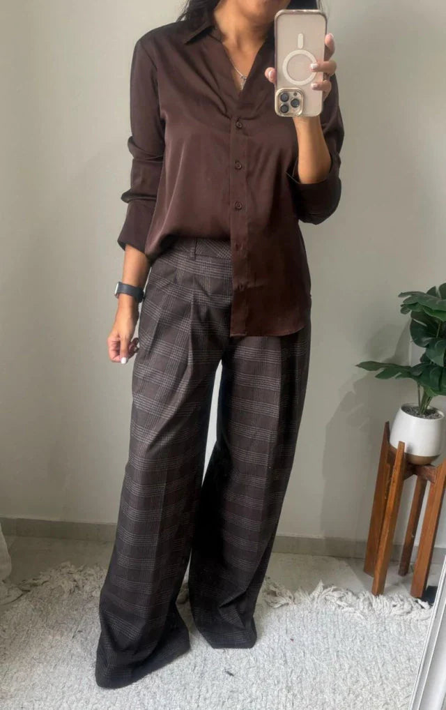 Camisa Herrera - Chocolate
