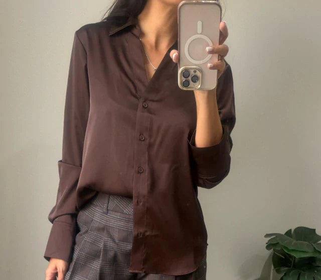Camisa Herrera - Chocolate