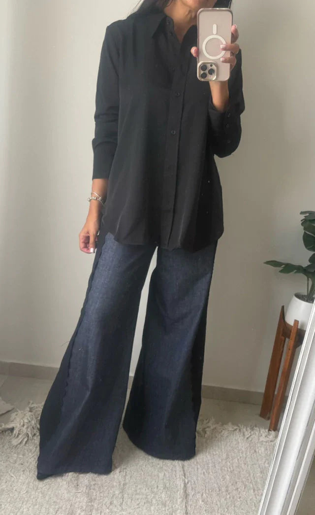 Camisa Roble - Negro