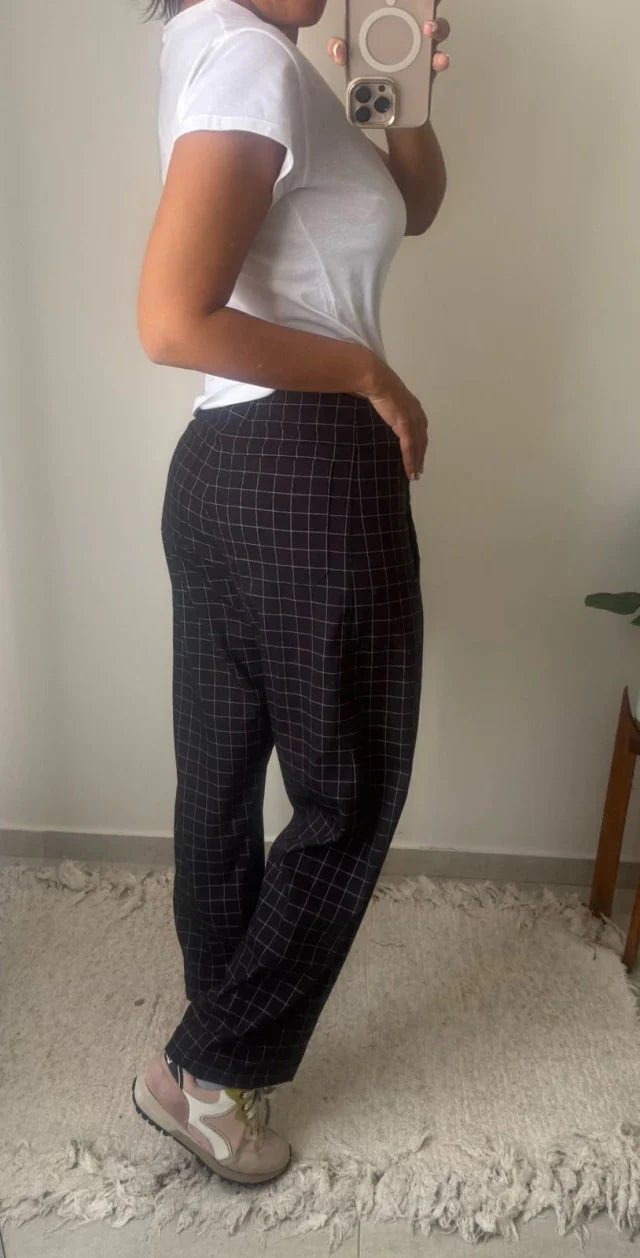 Pantalon Walton - Cuadros Negro