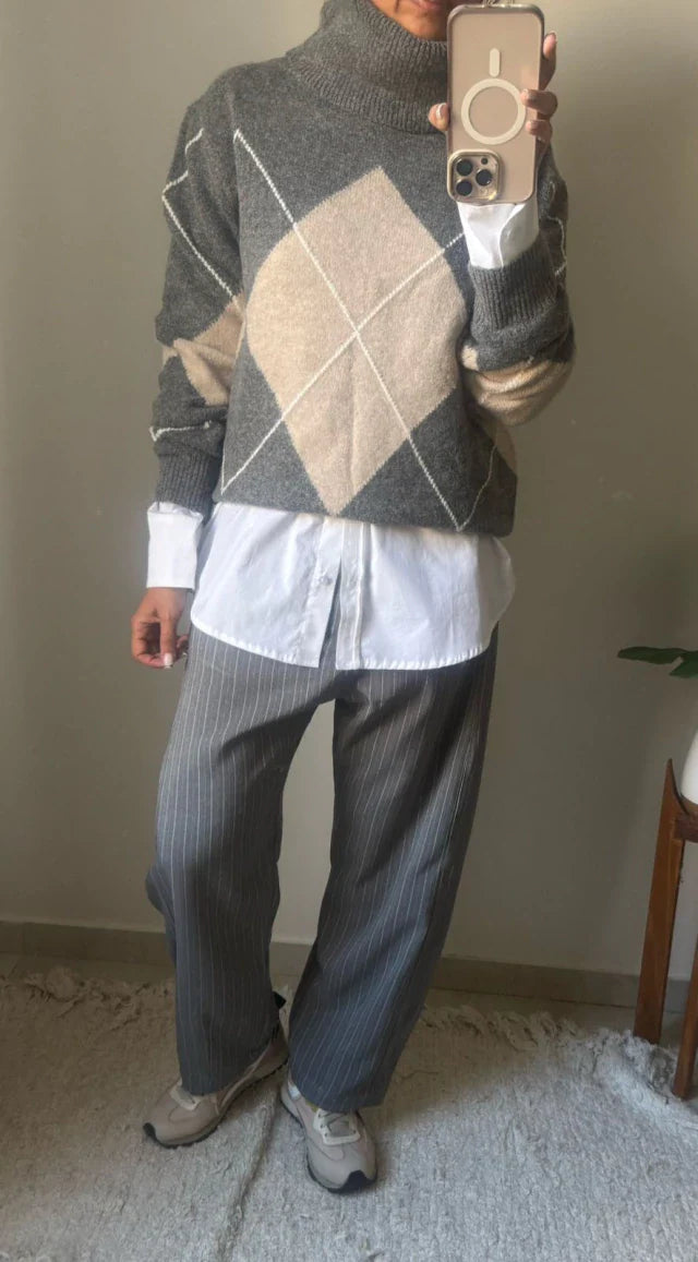 Sweater Poleron Praga - Gris