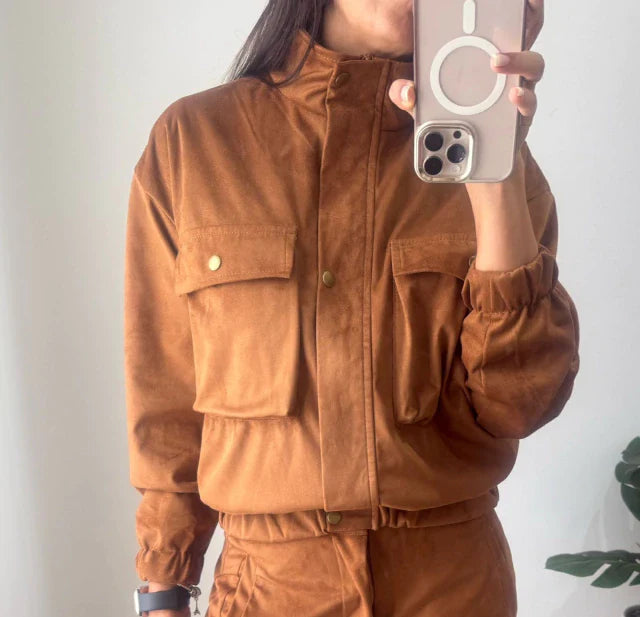 Campera Bomber Milos - Camel