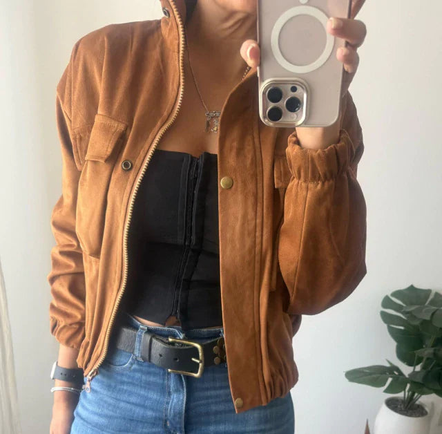 Campera Bomber Milos - Camel