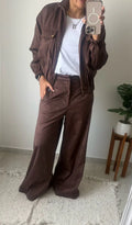 Campera Bomber Milos - Chocolate