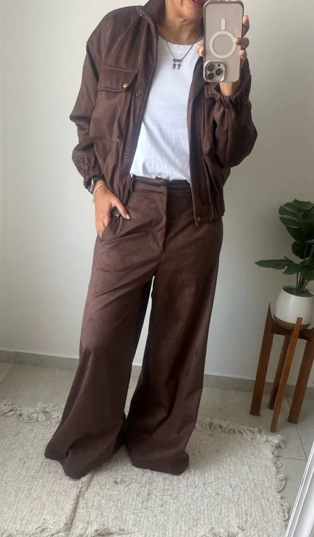Campera Bomber Milos - Chocolate