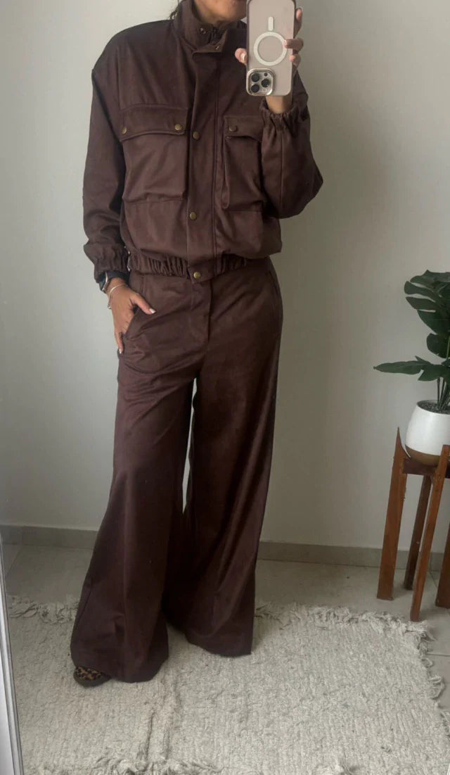 Campera Bomber Milos - Chocolate