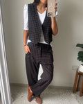 Pantalon Walton - Cuadros Negro