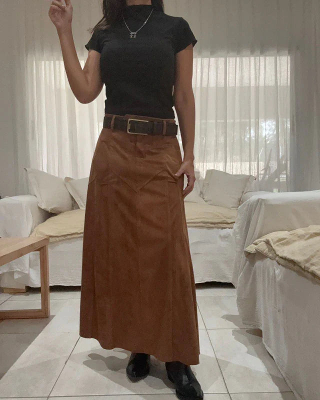 Falda Milos - Camel PRE ORDER A PARTIR DEL 22/6