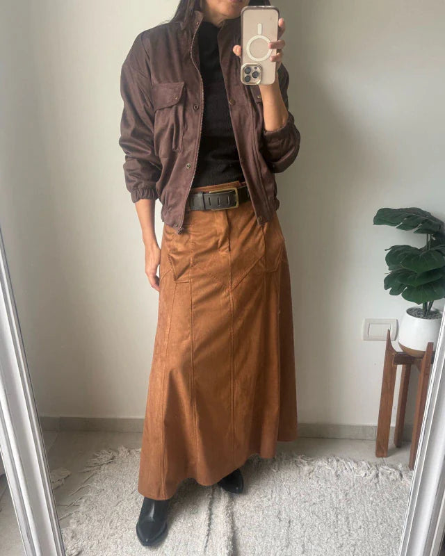Falda Milos - Camel PRE ORDER A PARTIR DEL 22/6