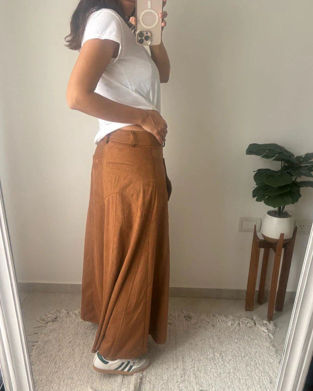 Falda Milos - Camel PRE ORDER A PARTIR DEL 22/6
