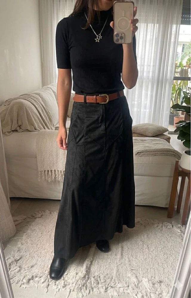 Falda Milos - Negro PRE ORDER A PARTIR DEL 22/6
